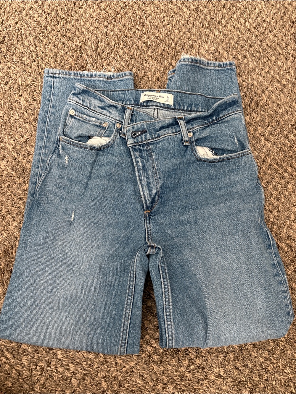 Abercrombie & Fitch Light Blue Straight Leg Jeans